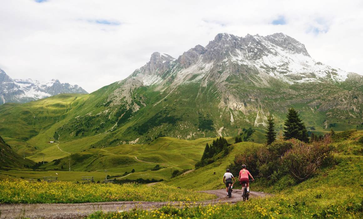 Bike Urlaub in den Bergen im Burg Hotel Lech